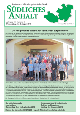 Amtsblatt Nr.8