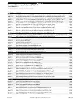 20180626 Mississippi ITS Apple Express Product List EPL 3774.Xlsx