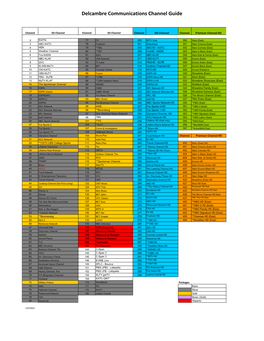 Delcambre Communications Channel Guide