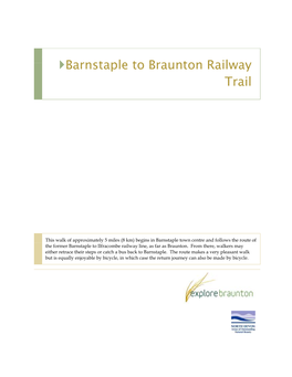 Barnstaple to Braunton Railway Trail