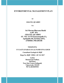 Environmental Management Plan