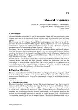 SLE and Pregnancy