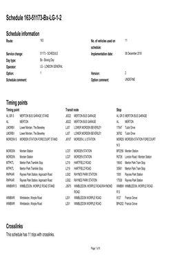 Standard Schedule 163-51173-Bx-LG-1-2