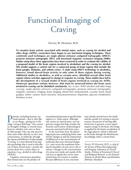 Functional Imaging of Craving