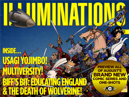 INSIDE... USAGI YOJIMBO! MULTIVERSITY! BIFF’S BIT: EDUCATING ENGLAND & the DEATH of WOLVERINE! Little Nemo: Return to Slumberland #1 CONTENTS: PAGE 03