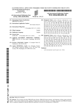 WO 2016/081450 Al 26 May 2016 (26.05.2016) W P O P C T