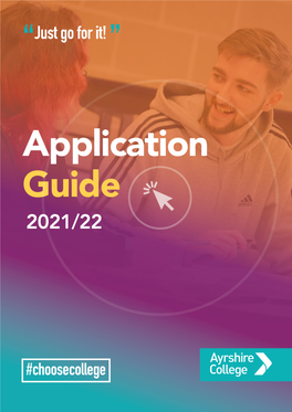 Ayrshire College Application Guide 2021/22