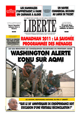 Washington Alerte L'onu Sur Aqmi