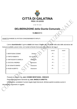 Città Di Galatina Prov