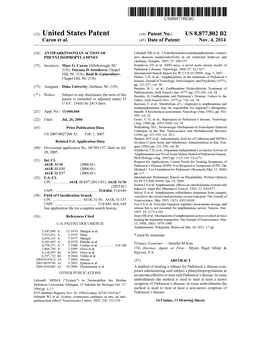 (12) United States Patent (10) Patent No.: US 8,877,802 B2 Caron Et Al