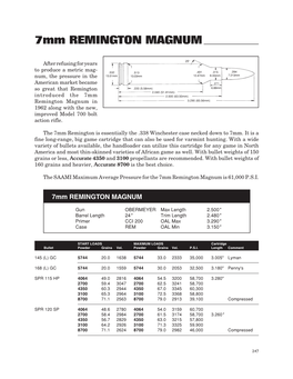7Mm REMINGTON MAGNUM