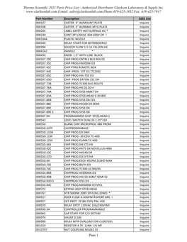 Replacement Parts