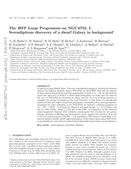 The HST Large Programme on NGC 6752. I. Serendipitous Discovery Of