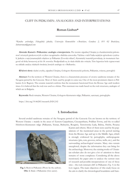 CLIFF in PIDKAMIN: ANALOGIES and INTERPRETATIONS Roman