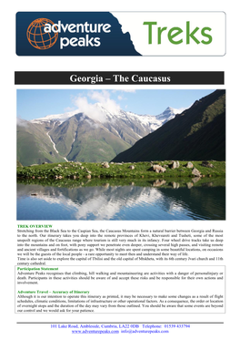 Georgia – the Caucasus