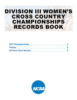 Division Iii Women's Cross Country Championships