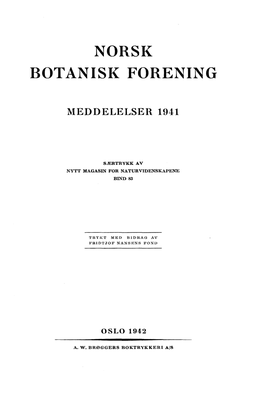 Norsk Botanisk Forening