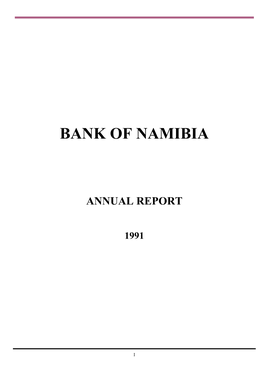 Report of the Independent Auditors to the Members of the Bank of Namibia