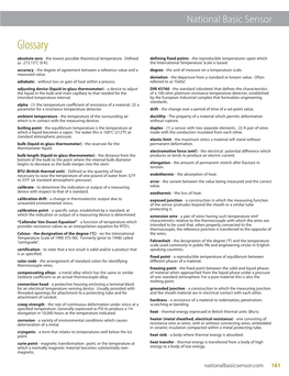 Glossary Absolute Zero - the Lowest Possible Theoretical Temperature