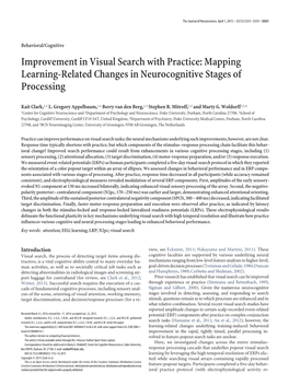 Improvement in Visual Search with Practice: Mapping Learning-Related Changes in Neurocognitive Stages of Processing
