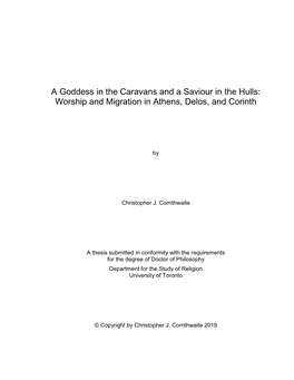 A Goddess in the Caravans and a Saviour in the Hulls: Worship and Migration in Athens, Delos, and Corinth