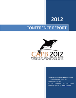 2012 CAPB Conference Report
