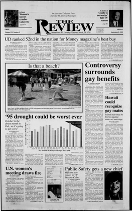 Controversy Surrounds Gay Benefits by KRISTIN COLLINS President David P