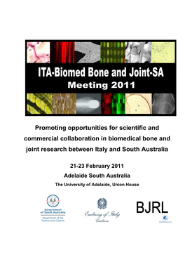 ITA-Biomed Bone and Joint-SA Meeting Adelaide South Australia 21-23 February 2011