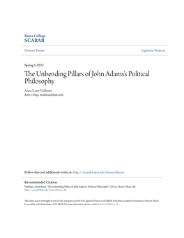 The Unbending Pillars of John Adams's Political Philosophy