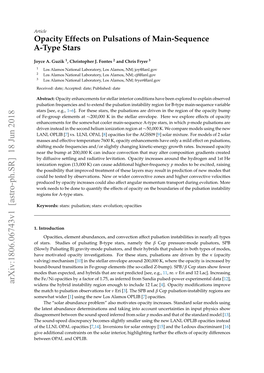 Opacity Effects on Pulsations of Main-Sequence A-Type Stars