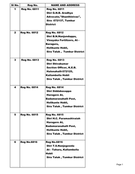 Voters List- Sira Taluk, Tumakuru Dist.Xlsx