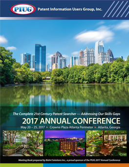 2017 ANNUAL CONFERENCE May 20 – 25, 2017  Crowne Plaza Atlanta Perimeter  Atlanta, Georgia