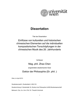 Dissertation