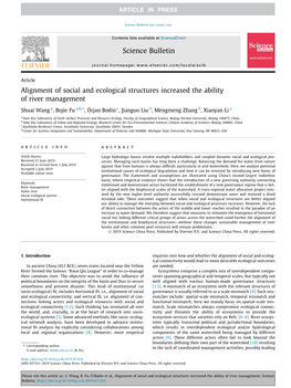 Alignment of Social and Ecological Structures Increased the Ability of River Management