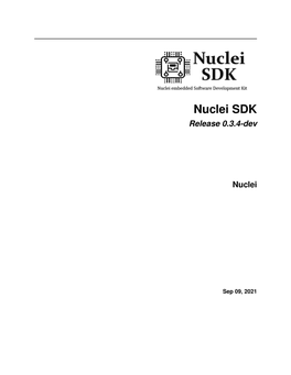 Nuclei SDK Documentation