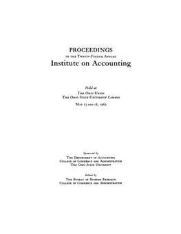 Institute on Accounting