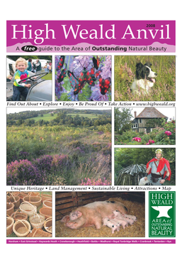 High Weald Anvil2008 a Free Guide to the Area of Outstanding Natural Beauty LA