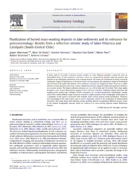 Fluidization of Buried Mass-Wasting Deposits in Lake Sediments And