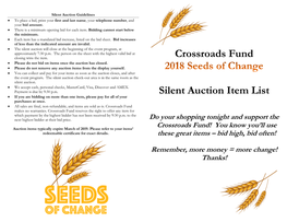 B18 Silent Auction Book-Final.Pdf