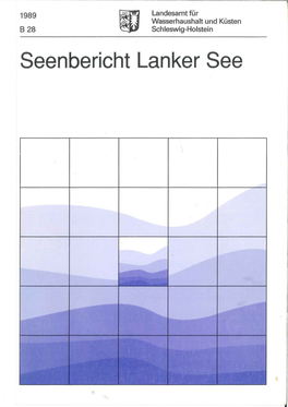 Seenbericht Lanker See Landesamt Für Wasserhaushalt Und Küsten Schleswig-Holstein
