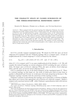 The Chabauty Space of Closed Subgroups of the Three-Dimensional