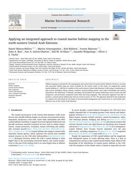 Applying an Integrated Approach to Coastal Marine Habitat Mapping in the North-Western United Arab Emirates