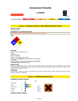 Ammonium Chloride