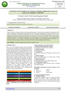 Ayurveda Management of Mandal Kushtha (Psoriasis) W.S.R