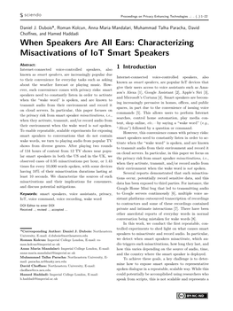 When Speakers Are All Ears: Characterizing Misactivations of Iot Smart Speakers