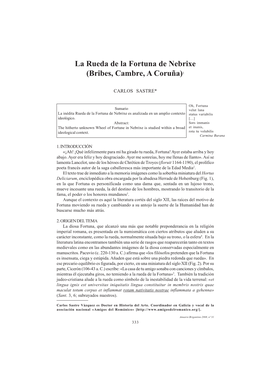 La Rueda De La Fortuna De Nebrixe (Bribes, Cambre, a Coruña)1