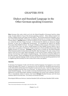 CHAPTER FIVE Dialect and Standard Language in the Other German