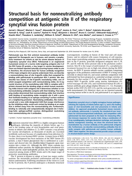 Structural Basis for Nonneutralizing Antibody Competition at Antigenic