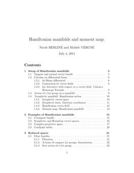 Hamiltonian Manifolds and Moment Map