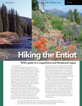 Hiking the Entiat WTA’S Guide to a Magnificent and Threatened Region by Craig Romano Good Crowd on a Sunny Weekend